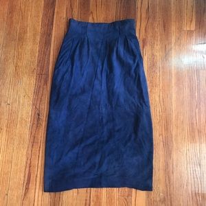 Vintage Ellen Tracy suede skirt
